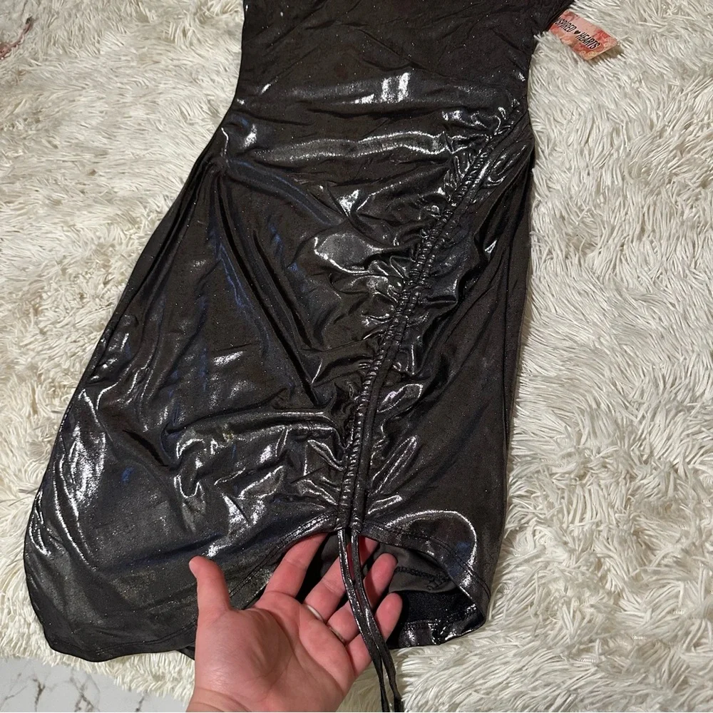 Inspired Hearts Midi Metallic Dress - Picture 5 of 11